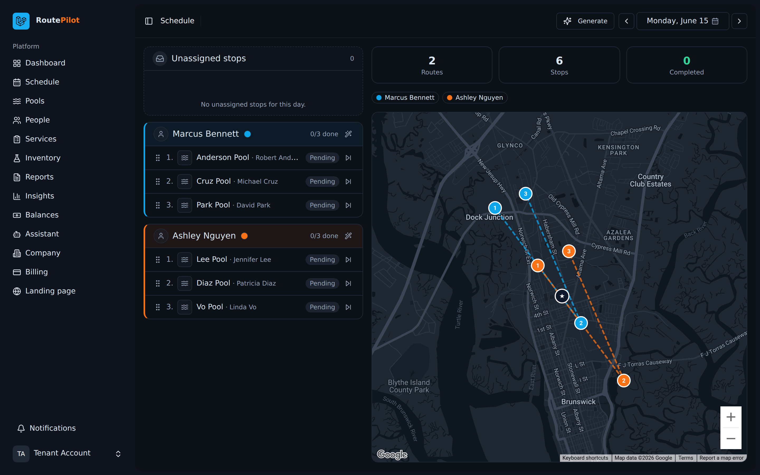 RoutePilot app