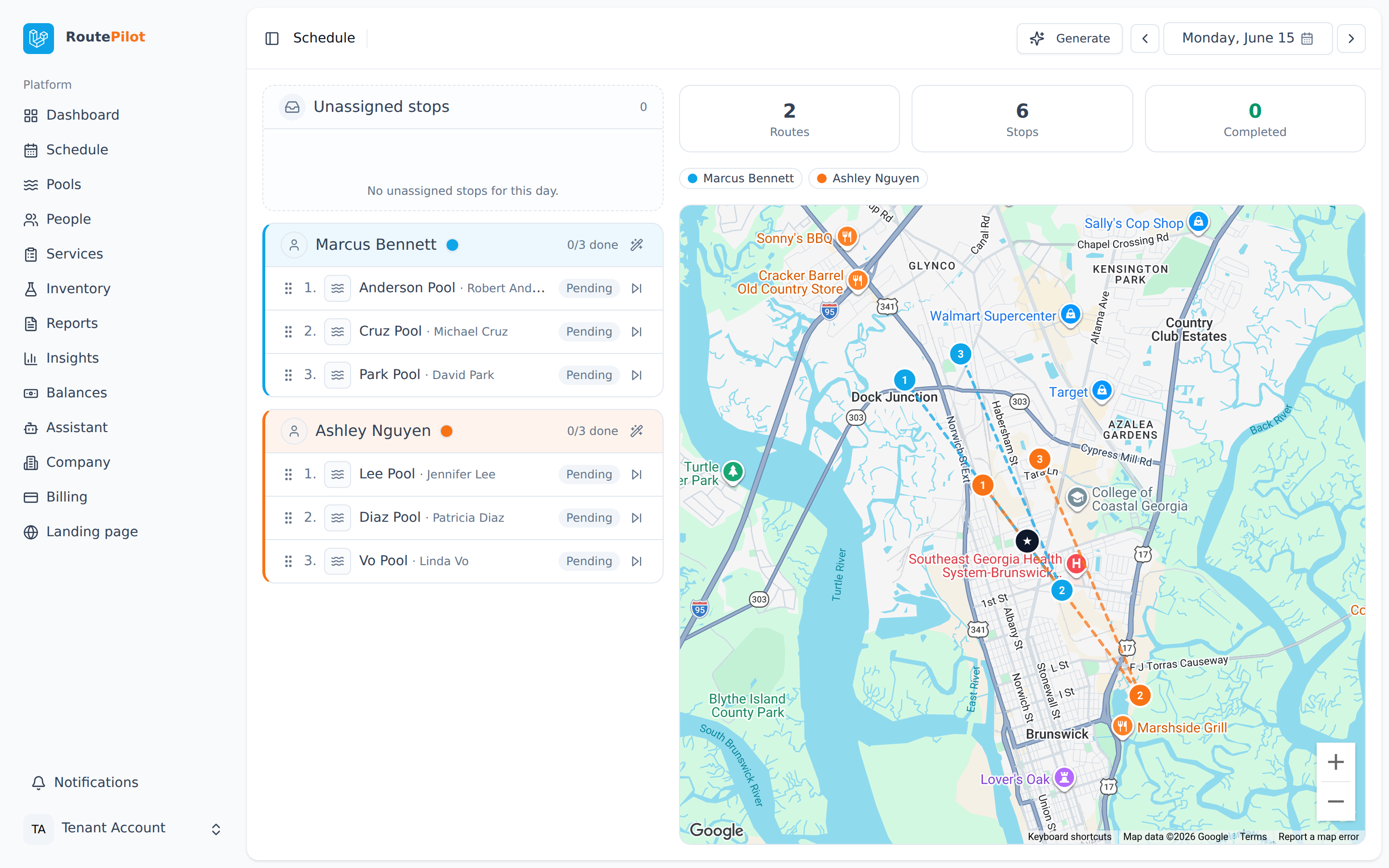 RoutePilot app